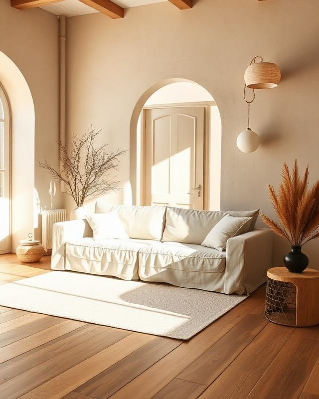Landlig stue-renovering